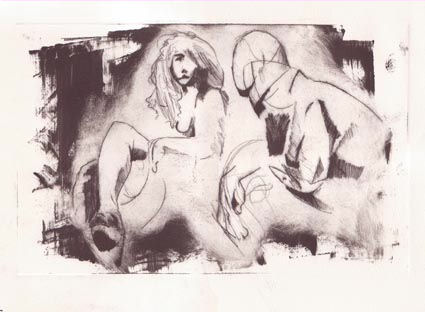 Down to Business Drawing by Amy Bernays